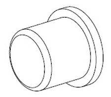 Bradley Blank Push Button