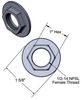 T&S Brass Center Flange Nut