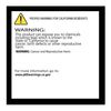 CA PROPOSITION 65 STICKER