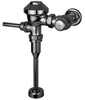 Zurn AquaFlush® Exposed Manual Diaphragm Flush Valve with 0.125 gpf, Sweat Solder Kit, and Cast Wall Flange in Chrome