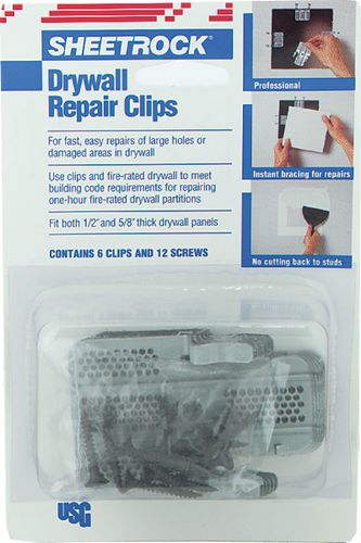 Drywall Repair Clips Includes 8 Each 1/2 clips and 5/8 clips